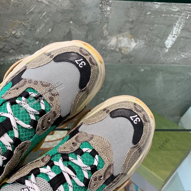 gucci男女款老爹鞋運動鞋 Balenciaga X gucci世紀大聯名老爹鞋 dx2627